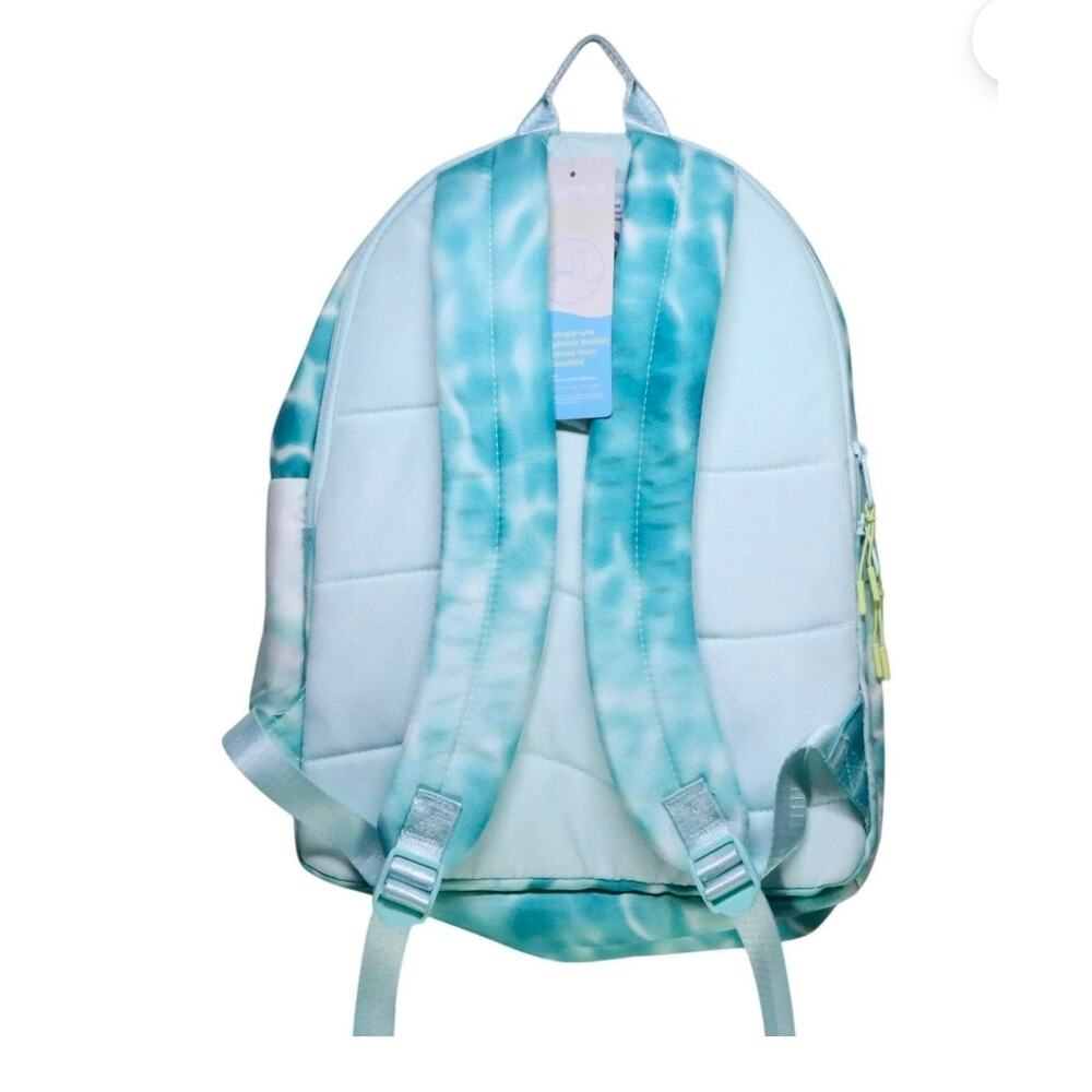 Ecotech Aqua Ripple Recyclable Adjustable Straps‎ Riley Backpack 17" - Picture 3 of 5
